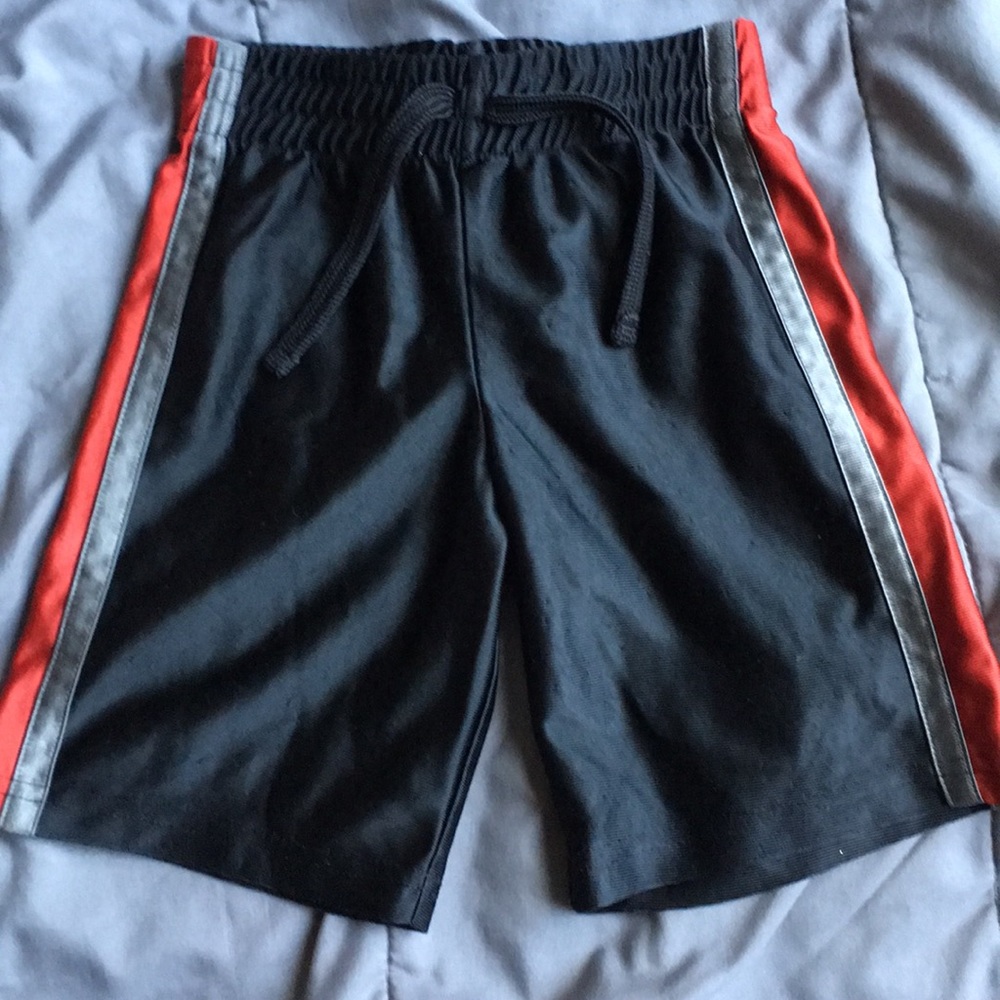 Black, Gray, Red Shorts